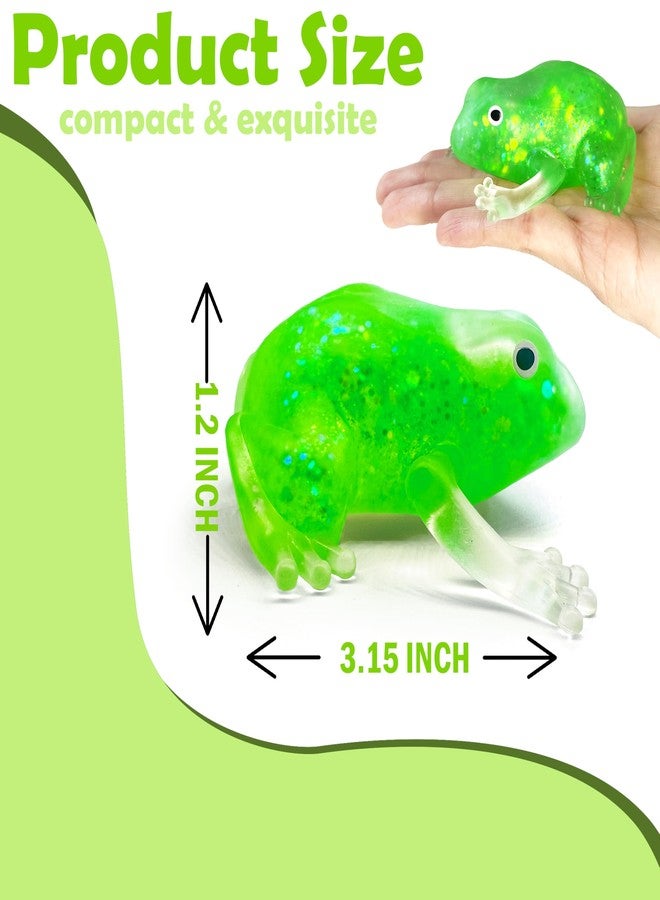 لعبة ضفدع لامعة قابلة للضغط من ZTATU، قطعة واحدة، مناسبة للأطفال والكبار، لعبة حسية لتخفيف التوتر، كرة سكر قابلة للضغط، هدية مثالية لحفلات الحيوانات، لعبة لتخفيف التوتر في المكتب، المدرسة، السفر، وحشوات سلال عيد الفصح. - Image 3